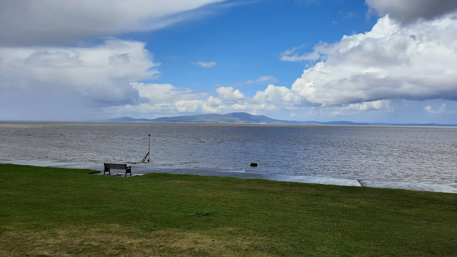The Solway Firth from the Green at Silloth with Criffel across the water