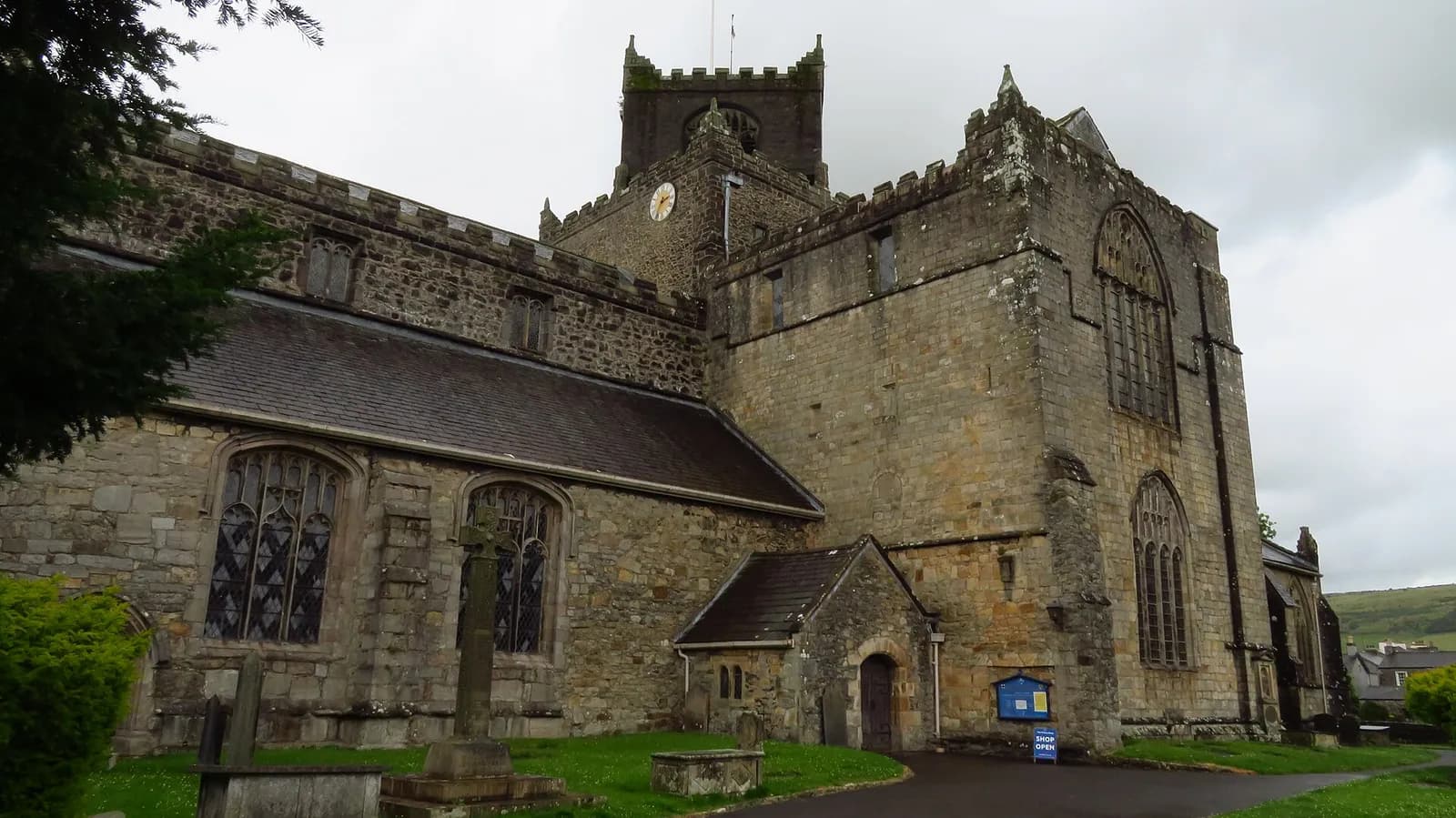 Cartmel Priory, where the walk begins
