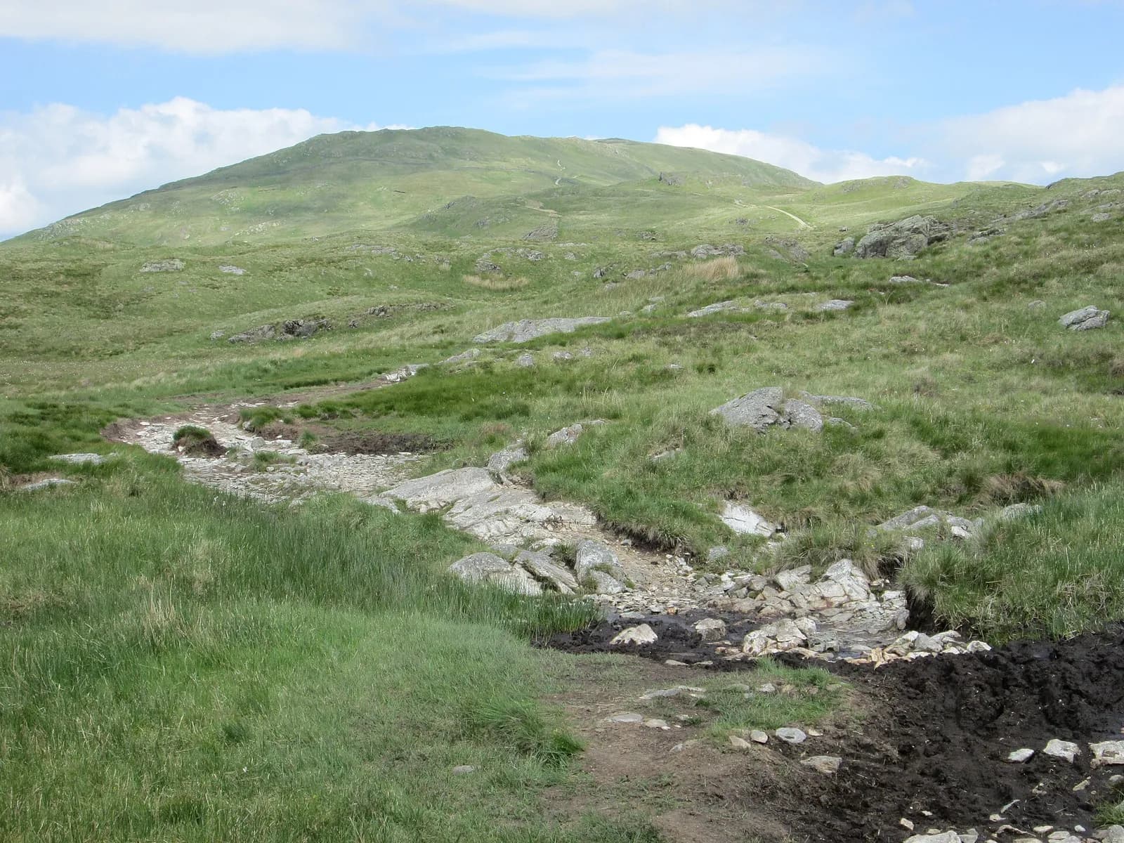 The path up towards Yoke on the Kentmere Horseshoe