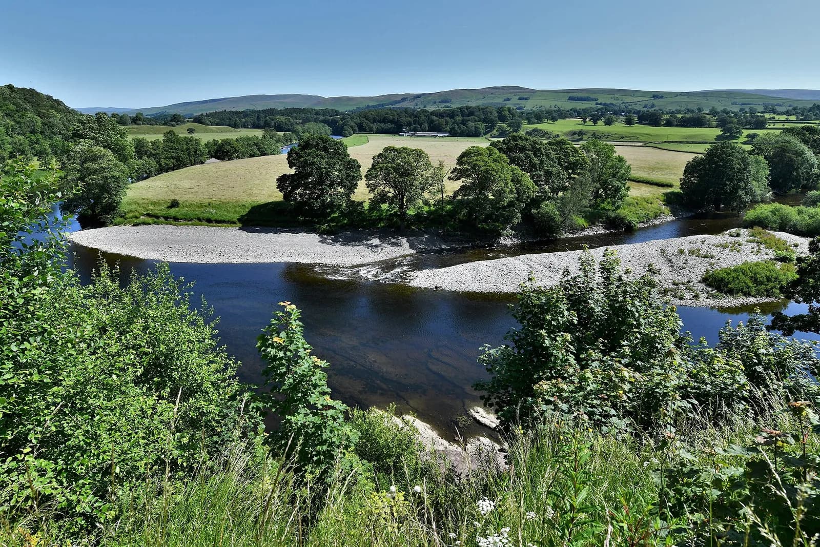 Ruskin's View over a loop of the River Lune at Kirkby Lonsdale