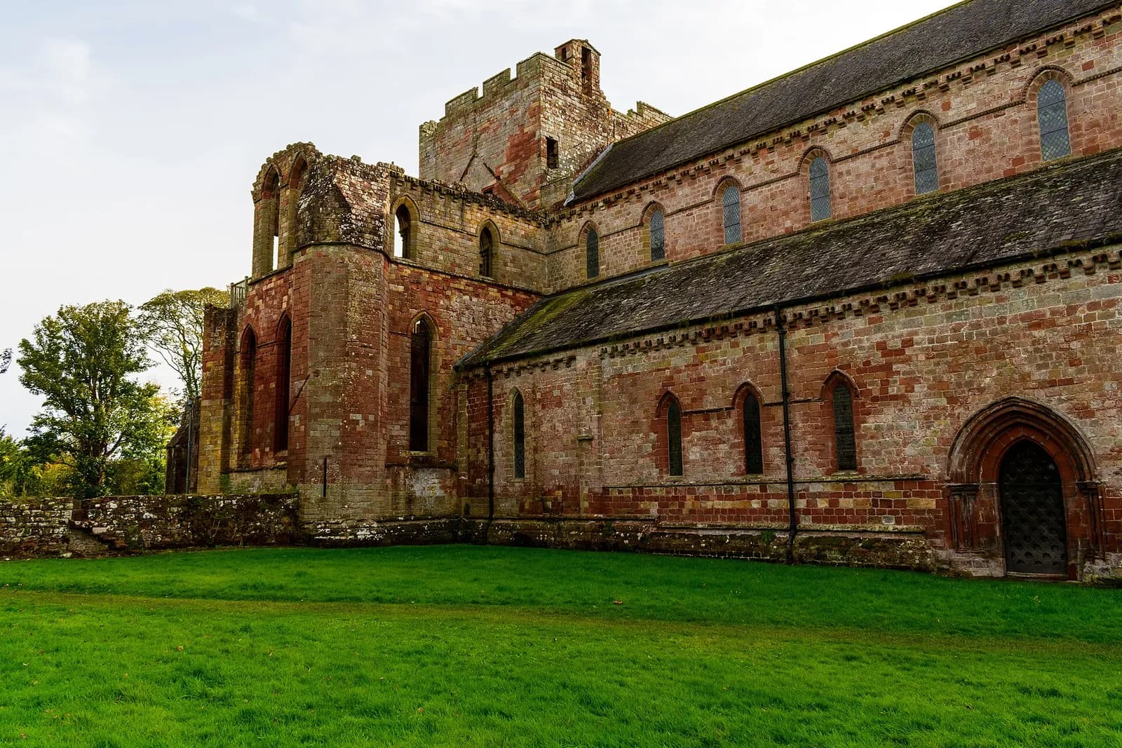 The red sandstone of Lanercost Priory