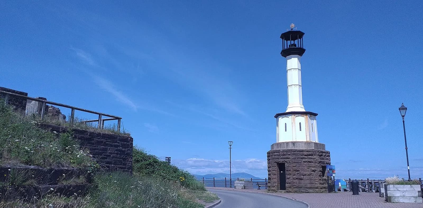 Maryport lighthouse on the harbour front above the Solway