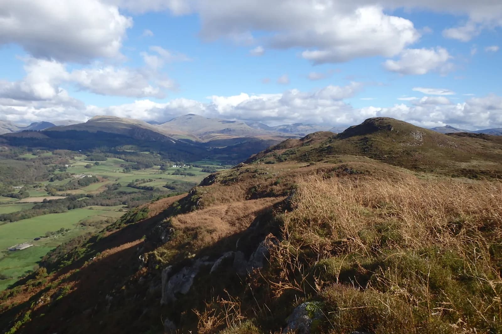 On Muncaster Fell, looking towards Eskdale and the high fells