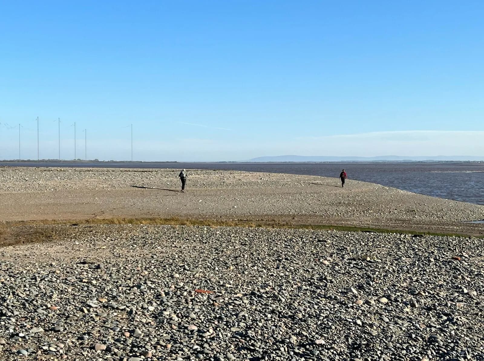 The shingle spit of Grune Point on the Solway Firth
